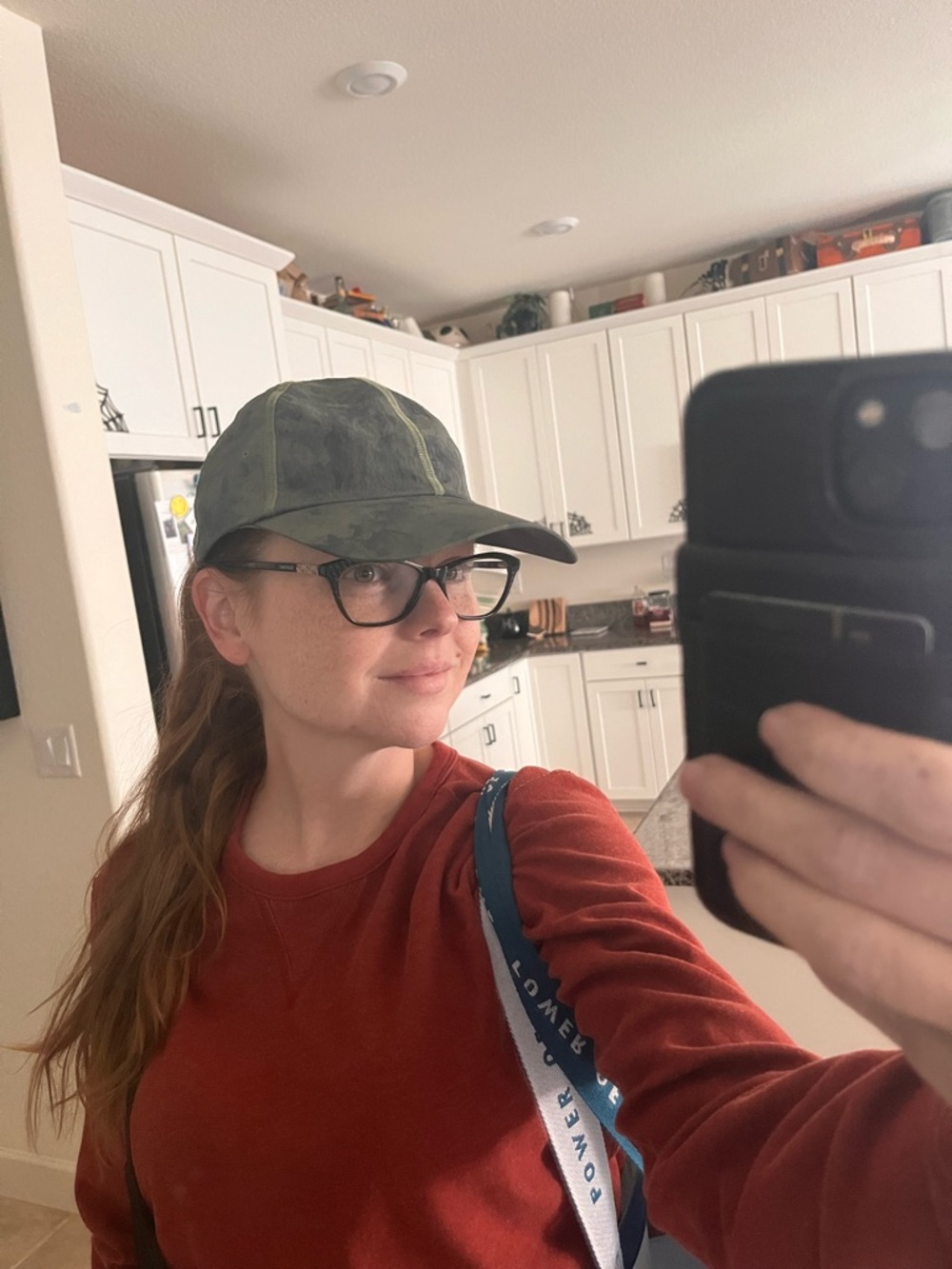 lululemon olive green/camo athletic hat with marl interior